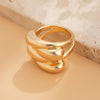 Exaggerated Glossy Square Notched Irregular Bracelet