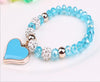 (BUY 2 GET 1 FREE) Elastic Crystal  Bracelet & Bangle Heart Bracelets