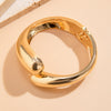 Exaggerated Glossy Square Notched Irregular Bracelet