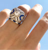 Blue topaz ring