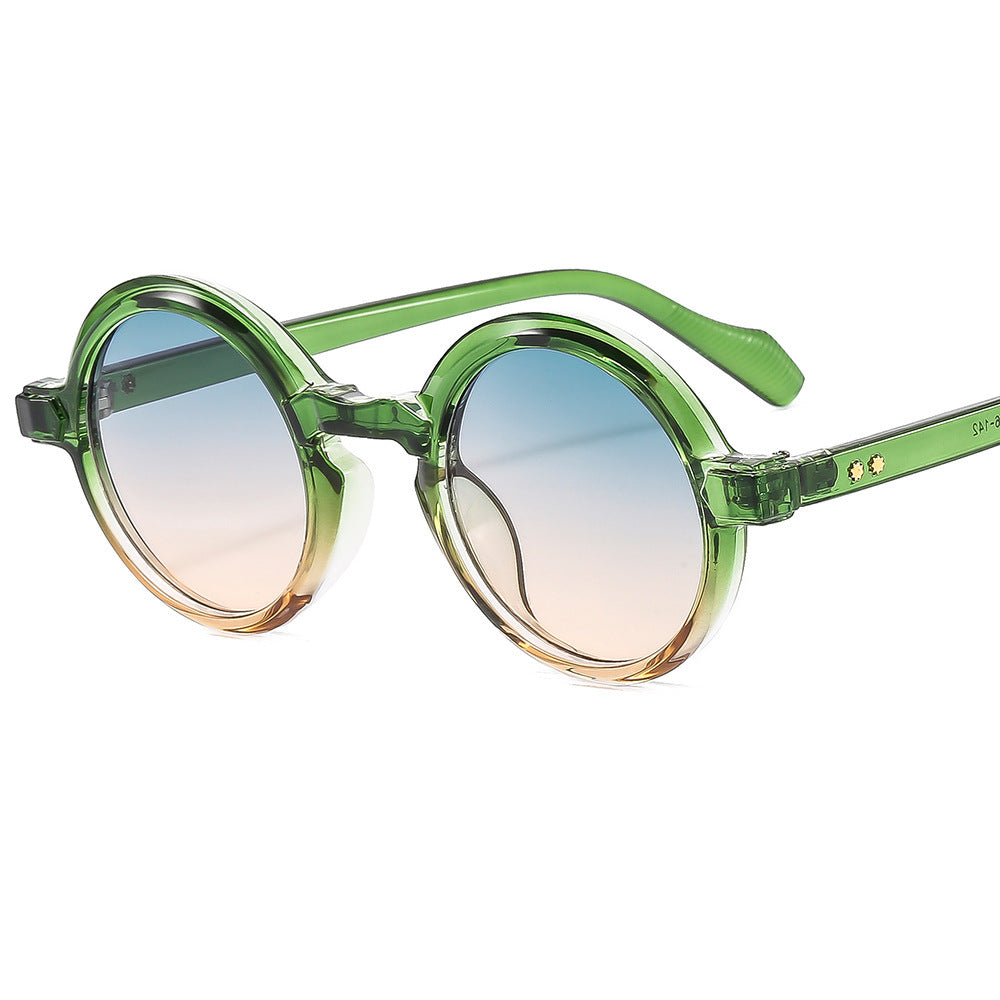 Punk Round Retro New Sunglasses All-match