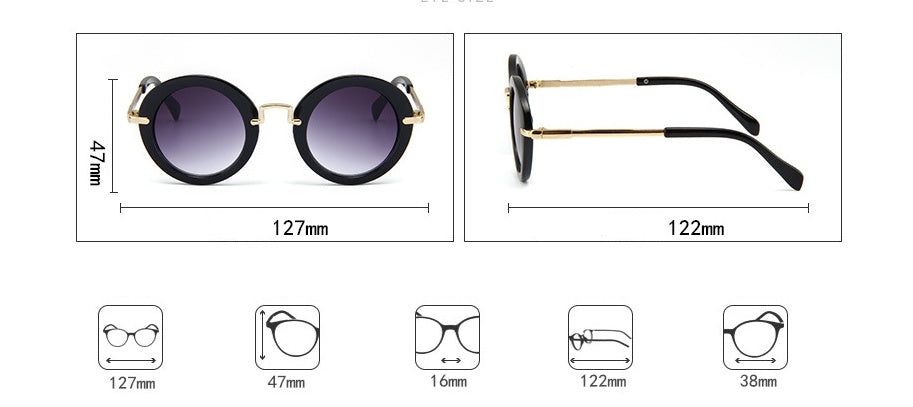 Round frame children's sunglasses