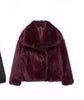 Casual Long Sleeve Velvet Winter Coat