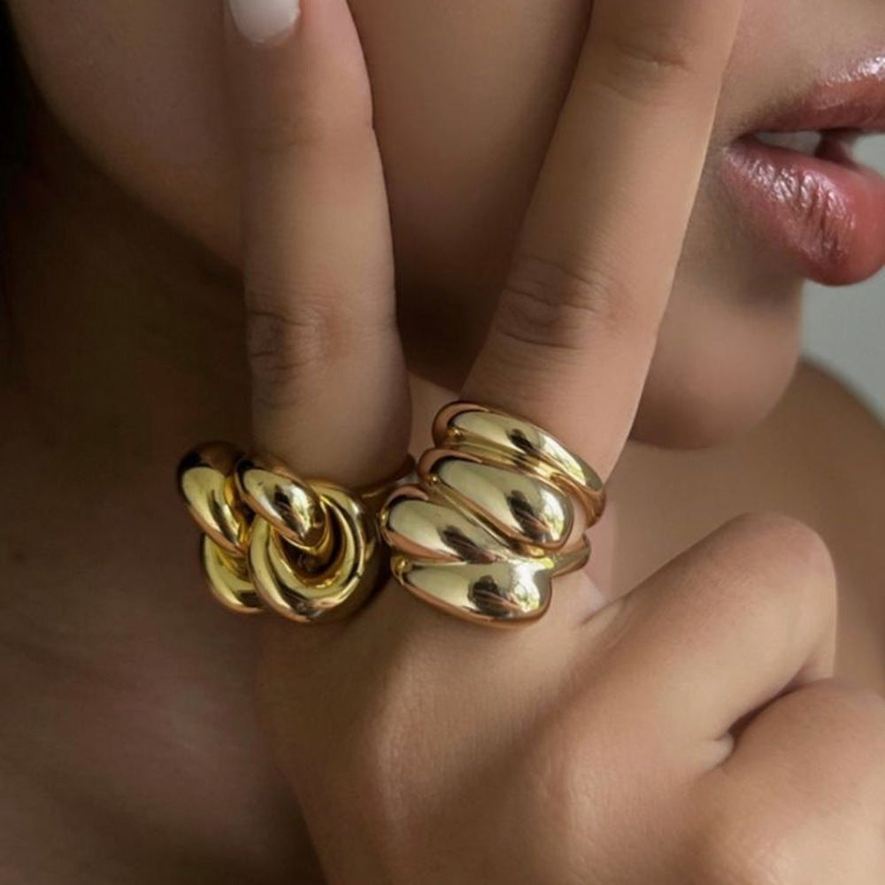Women's Water Drop Fashion Ring Simple