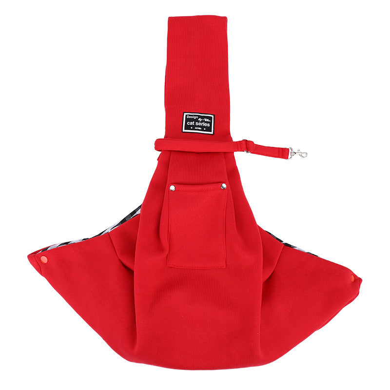 Pet Bag Portable Foldable Mesh Pocket Breathable Lightweight Cross-body