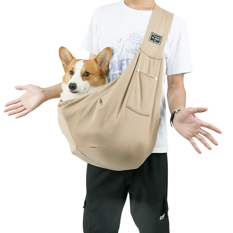 Pet Bag Portable Foldable Mesh Pocket Breathable Lightweight Cross-body