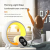 Smart Q-shaped colorful atmosphere light Bluetooth audio digital display alarm clock