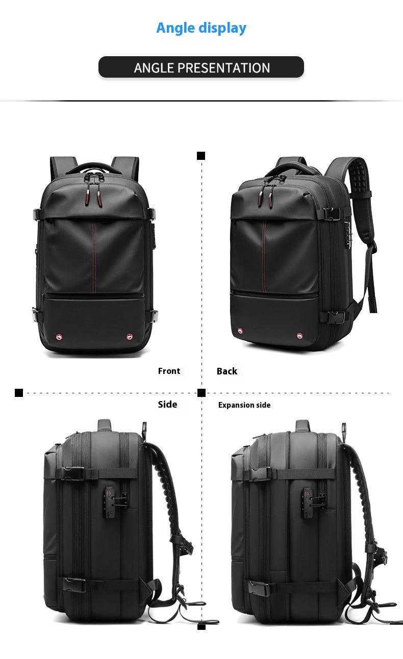 Large-Capacity Waterproof Business Travel Backpack