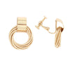Cold wind geometric female ring winding ear clip
