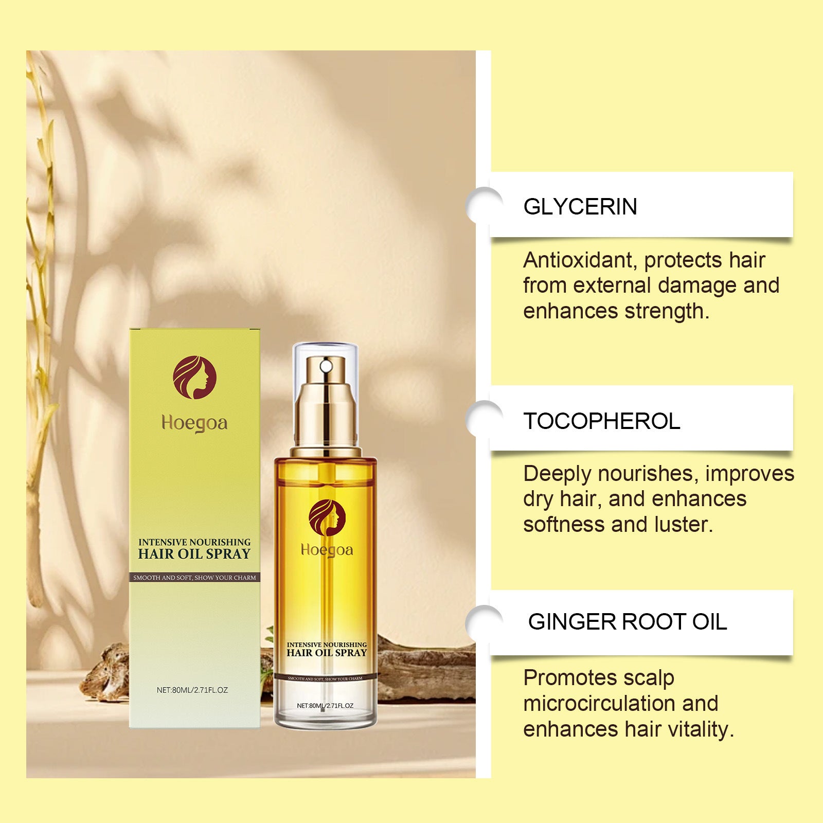 Soft Nourishing Hair Moisturizing Improving Dry Care Spray