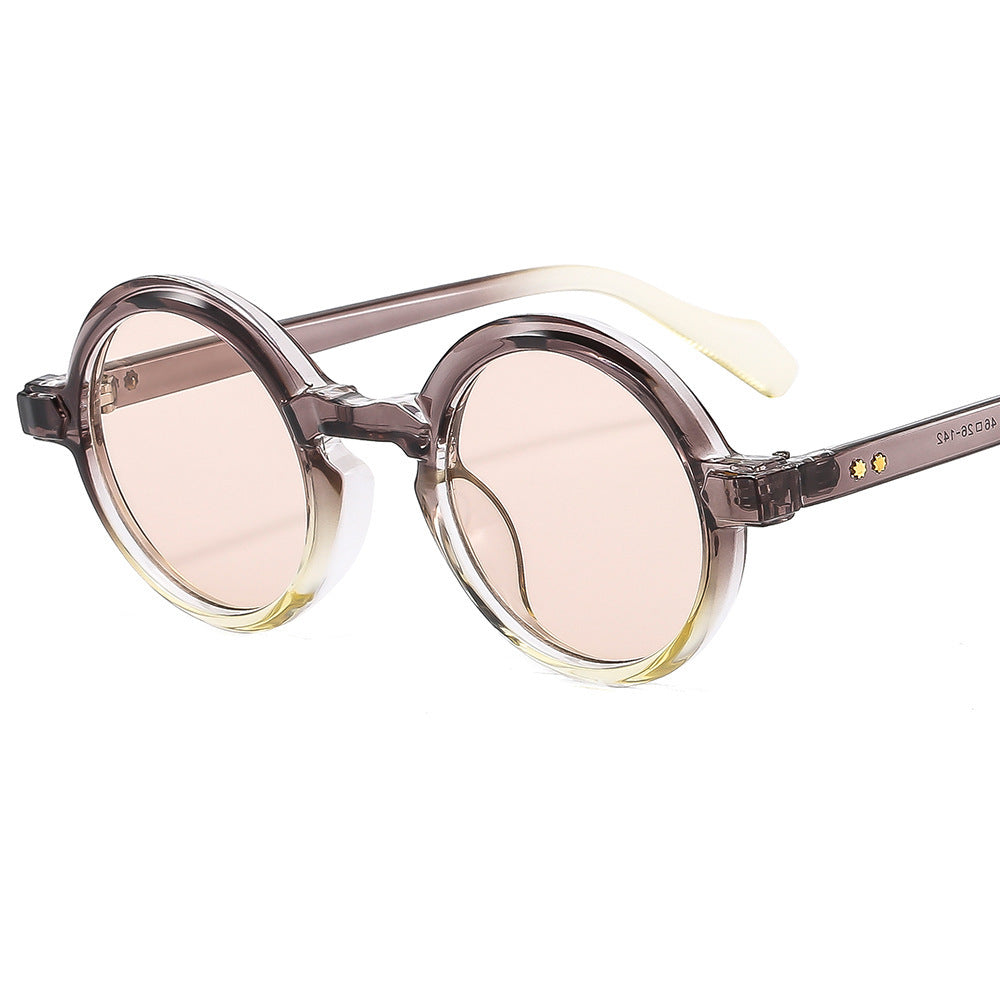 Punk Round Retro New Sunglasses All-match