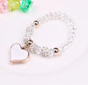 (BUY 2 GET 1 FREE) Elastic Crystal  Bracelet & Bangle Heart Bracelets
