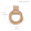 Cold wind geometric female ring winding ear clip