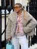 Casual Long Sleeve Velvet Winter Coat