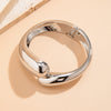 Exaggerated Glossy Square Notched Irregular Bracelet