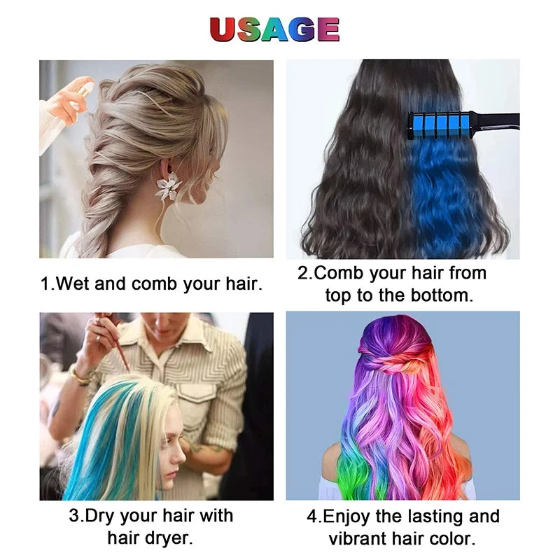 😍Last Day Promotion 49% OFF - Hair Dye Comb🌈10 PCS