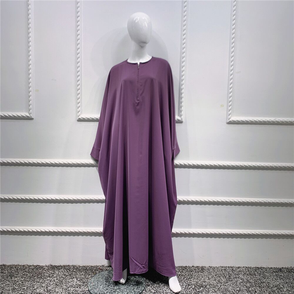 Stylish Plus Size Abaya: Elegant Muslim Maxi Dress for Casual and Eid Occasions