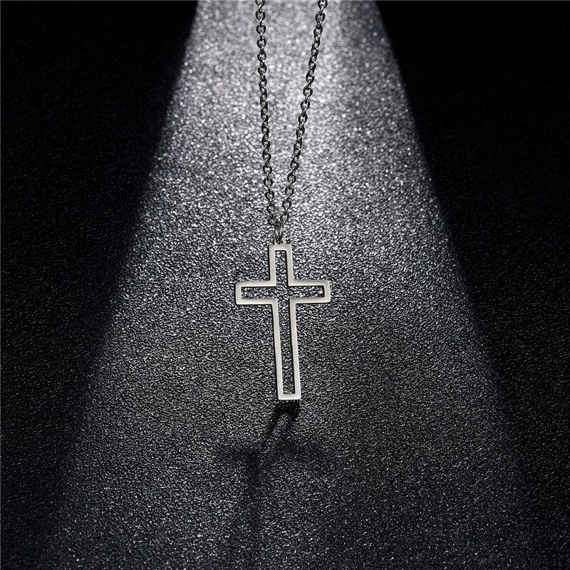 Timeless Elegance: Stainless Steel Cross Necklace