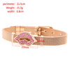 Zirconia Crystals Bangles: Stainless Steel Lover Buckles for Women