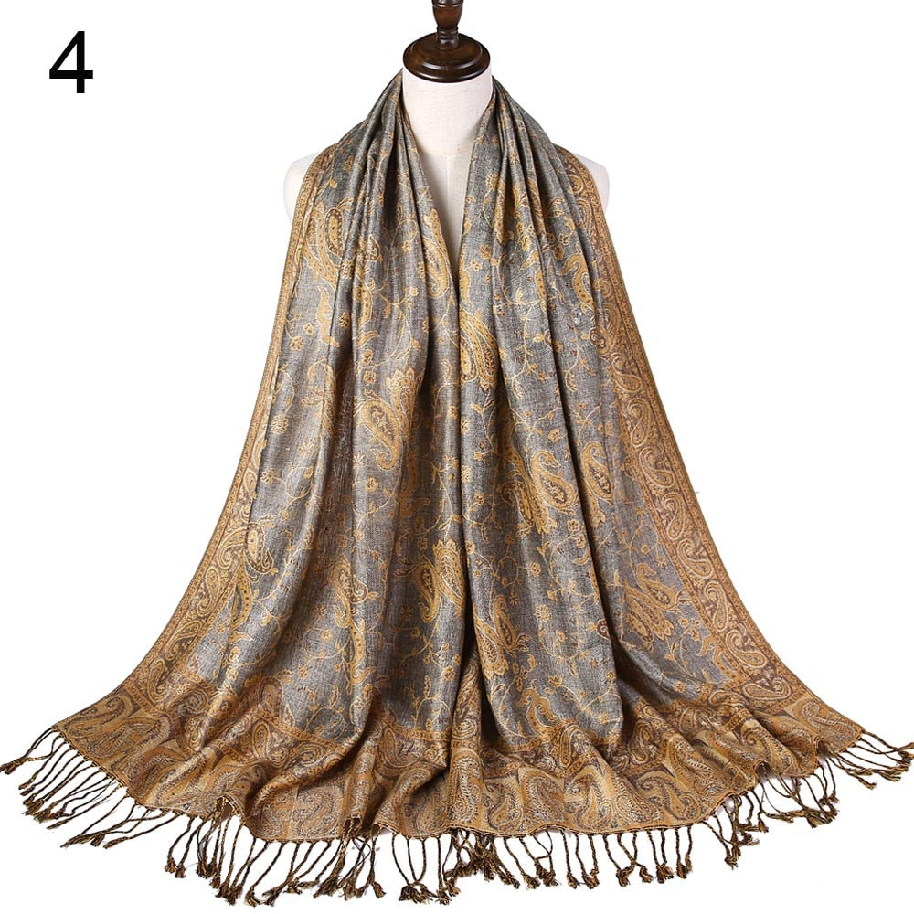 Silk Scarf Elegant  Wrap  Classic  for Women