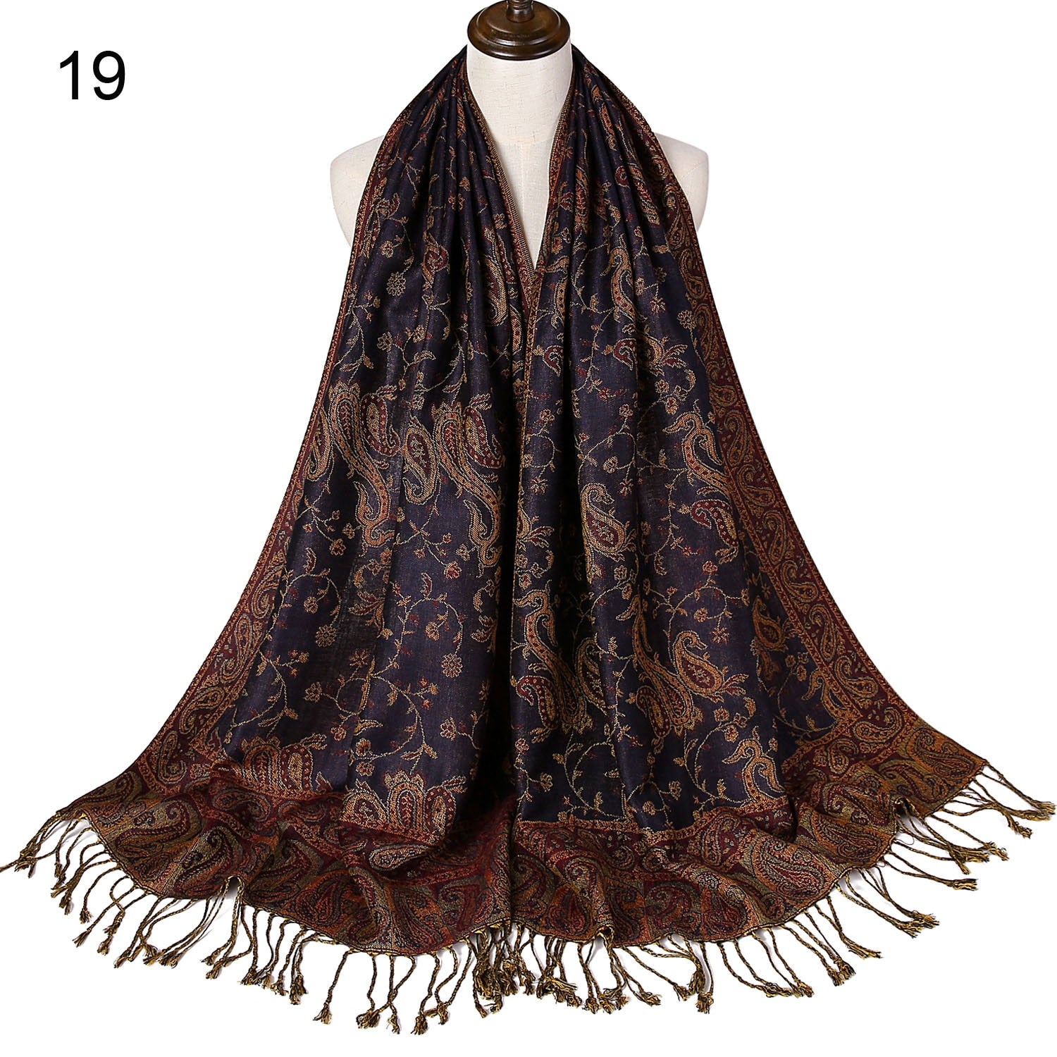 Silk Scarf Elegant  Wrap  Classic  for Women