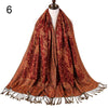 Silk Scarf Elegant  Wrap  Classic  for Women