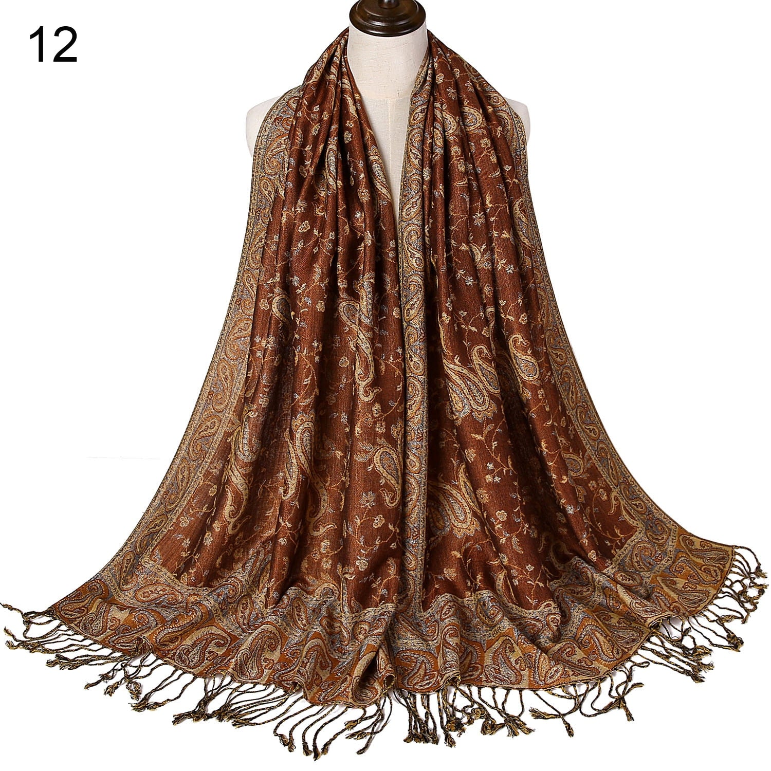 Silk Scarf Elegant  Wrap  Classic  for Women