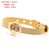 Zirconia Crystals Bangles: Stainless Steel Lover Buckles for Women