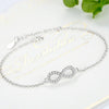 ucky Eye Love Heart Charm Bracelet: Sterling Silver with Blue Clover