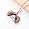 Shimmering Sunflower Pendant Necklace
