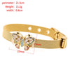 Zirconia Crystals Bangles: Stainless Steel Lover Buckles for Women