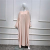 Stylish Plus Size Abaya: Elegant Muslim Maxi Dress for Casual and Eid Occasions