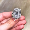 Vintage Oval cut 8ct Lab Diamond Ring 925 sterling silver Jewelry Engagement Wedding band Rings for Women men Party Bijou Gift