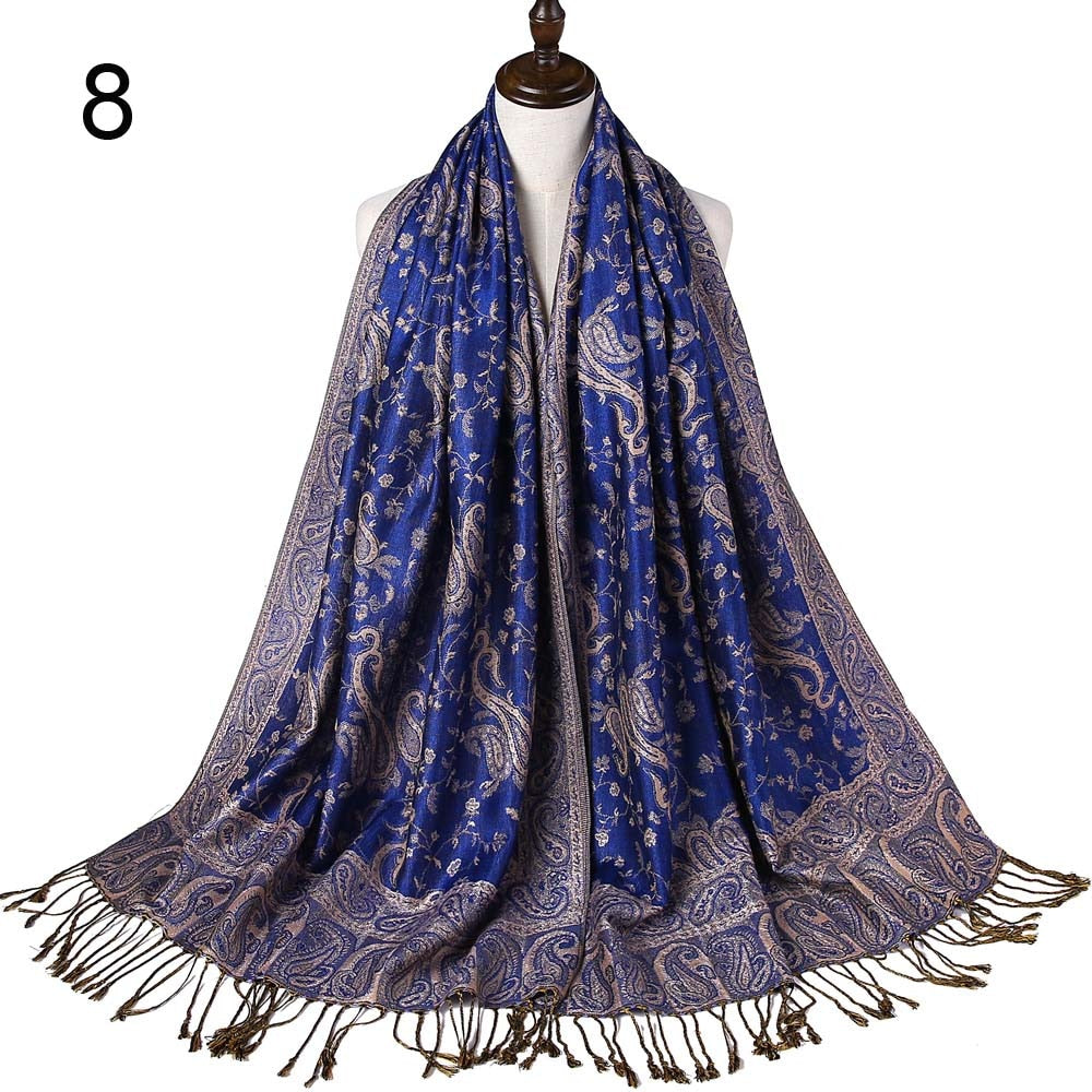 Silk Scarf Elegant  Wrap  Classic  for Women