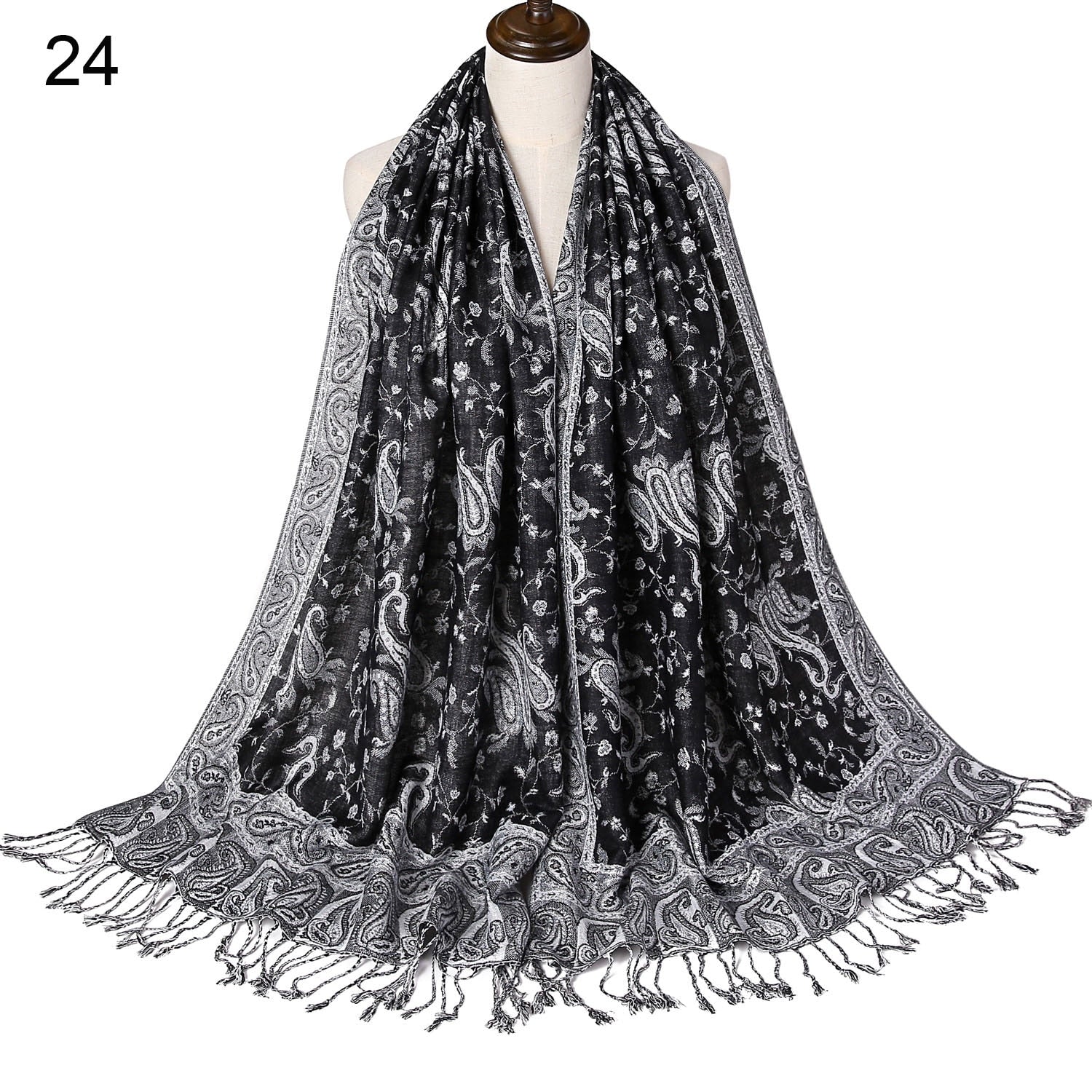 Silk Scarf Elegant  Wrap  Classic  for Women