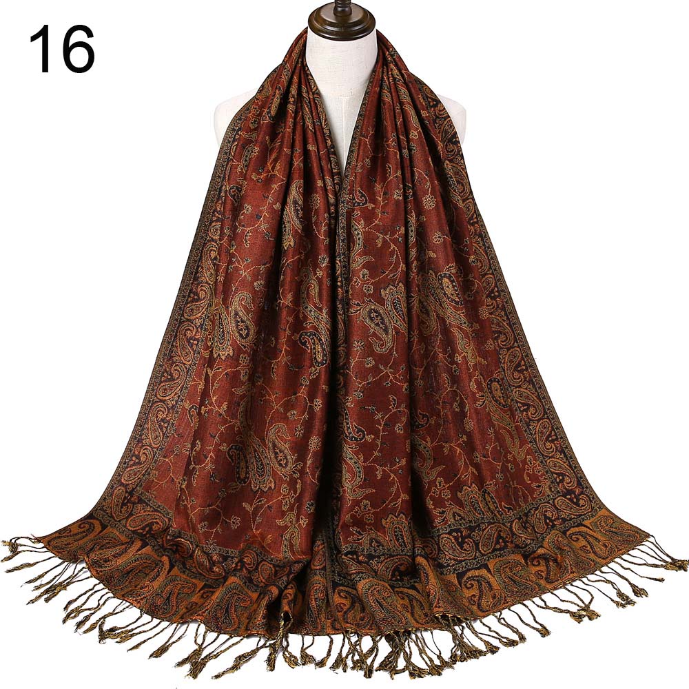 Silk Scarf Elegant  Wrap  Classic  for Women