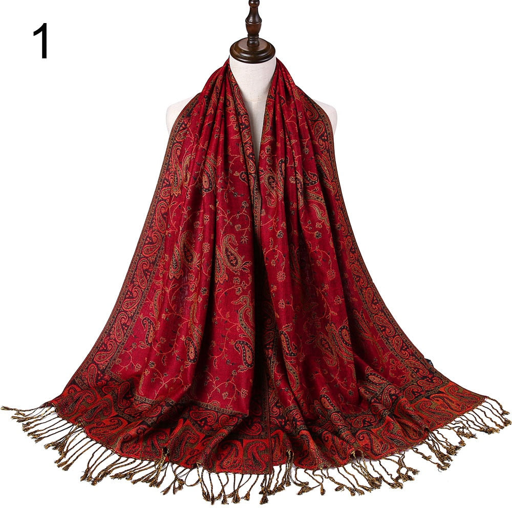 Silk Scarf Elegant  Wrap  Classic  for Women