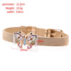 Zirconia Crystals Bangles: Stainless Steel Lover Buckles for Women