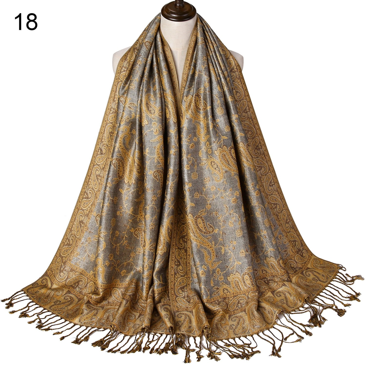 Silk Scarf Elegant  Wrap  Classic  for Women