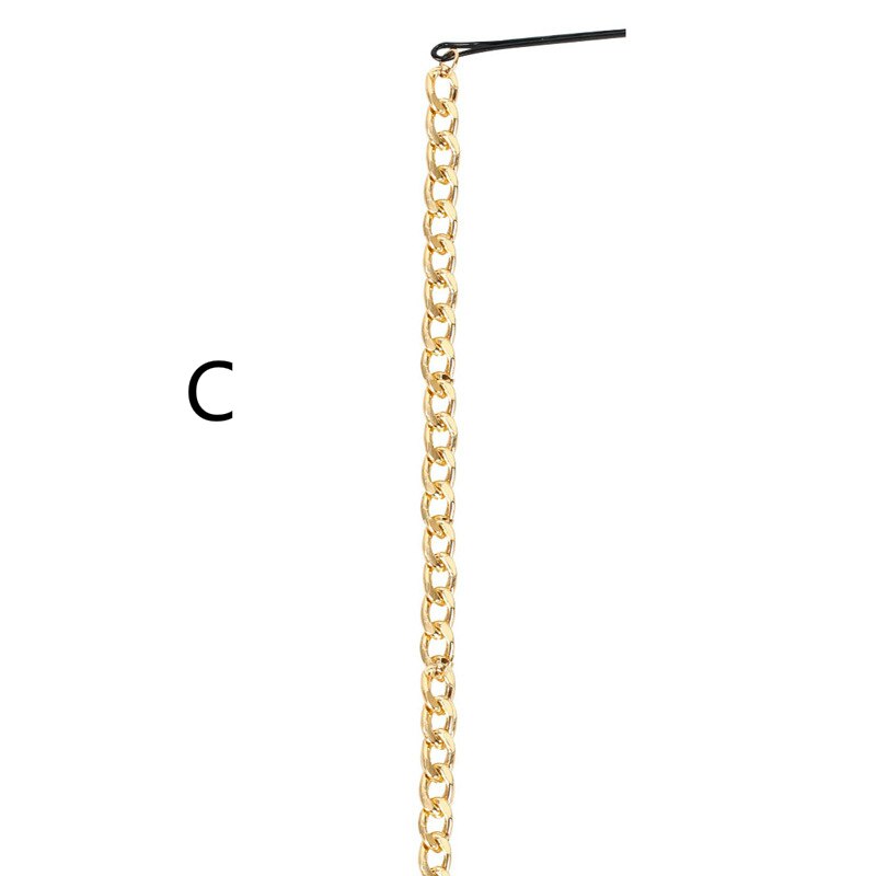 Fashion Simple Hair Chain Jewelry Clips Gold Color Hair Accessories For Women Wedding Bridal