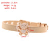 Zirconia Crystals Bangles: Stainless Steel Lover Buckles for Women