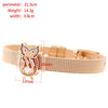 Zirconia Crystals Bangles: Stainless Steel Lover Buckles for Women