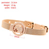 Zirconia Crystals Bangles: Stainless Steel Lover Buckles for Women