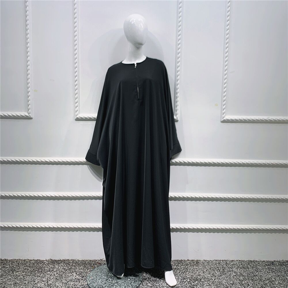 Stylish Plus Size Abaya: Elegant Muslim Maxi Dress for Casual and Eid Occasions