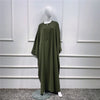 Stylish Plus Size Abaya: Elegant Muslim Maxi Dress for Casual and Eid Occasions