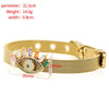 Zirconia Crystals Bangles: Stainless Steel Lover Buckles for Women