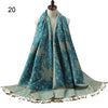 Silk Scarf Elegant  Wrap  Classic  for Women