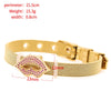 Zirconia Crystals Bangles: Stainless Steel Lover Buckles for Women