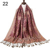 Silk Scarf Elegant  Wrap  Classic  for Women