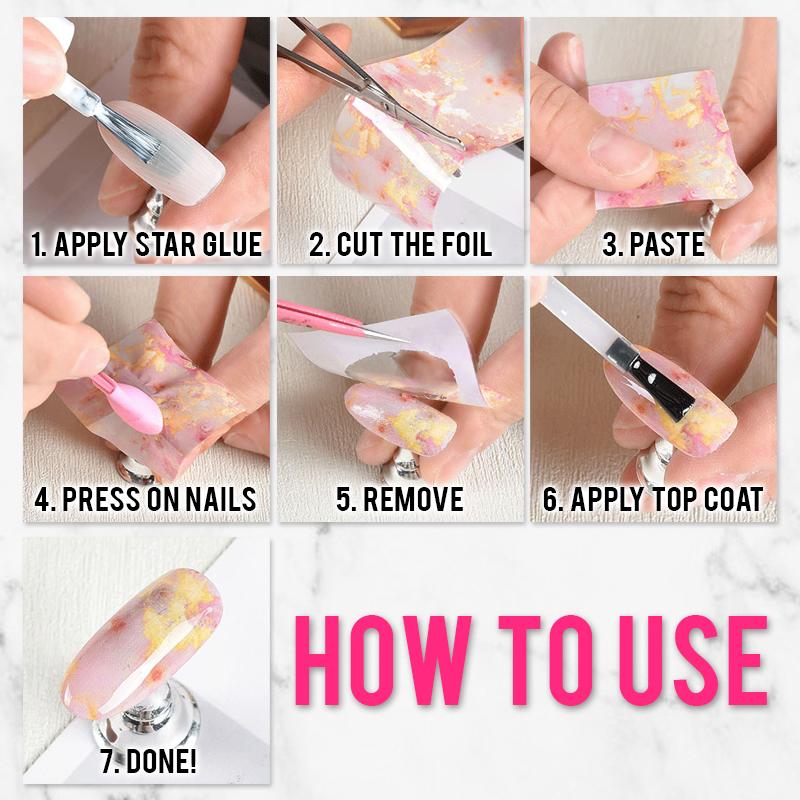 Marble Series Nail Foils